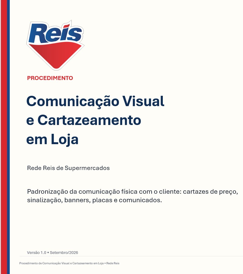 Prévia de Procedimento Comunicação Visual Cartazeamento Reis